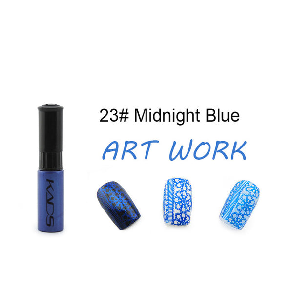 Great quality nail stamp polish 1 Bottle/LOT Nail Polish & stamp polish nail art pen 21 color Optional 7ml nail art stamp