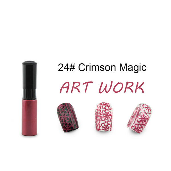 Great quality nail stamp polish 1 Bottle/LOT Nail Polish & stamp polish nail art pen 21 color Optional 7ml nail art stamp