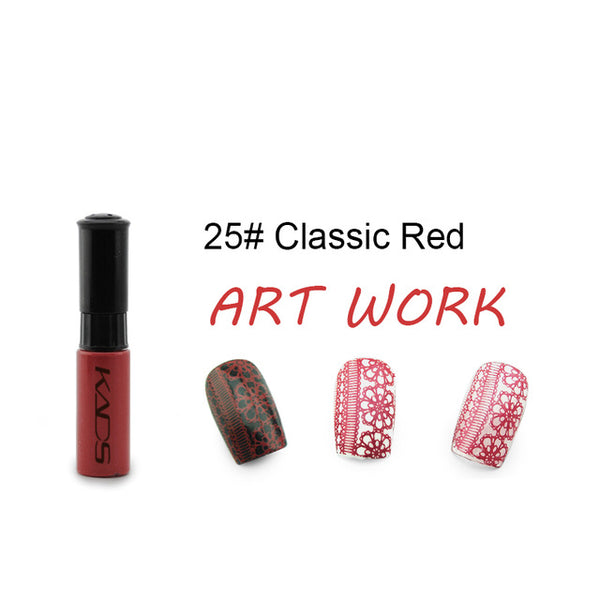 Great quality nail stamp polish 1 Bottle/LOT Nail Polish & stamp polish nail art pen 21 color Optional 7ml nail art stamp