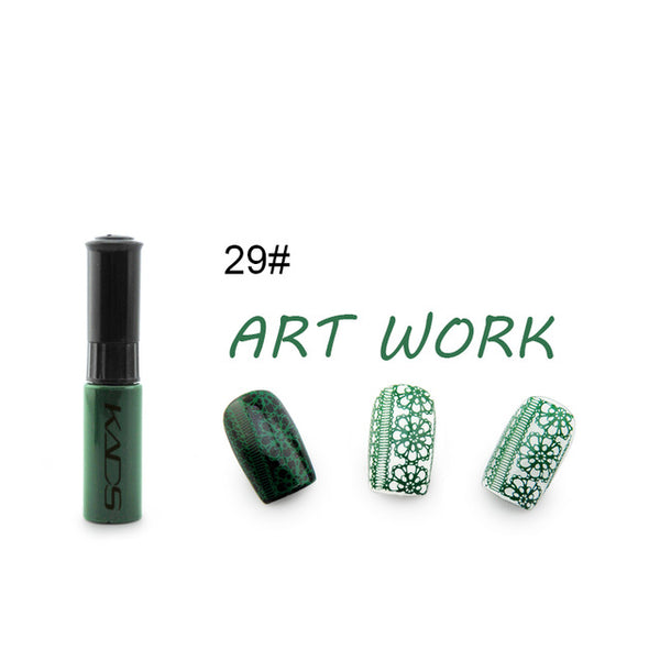 Great quality nail stamp polish 1 Bottle/LOT Nail Polish & stamp polish nail art pen 21 color Optional 7ml nail art stamp