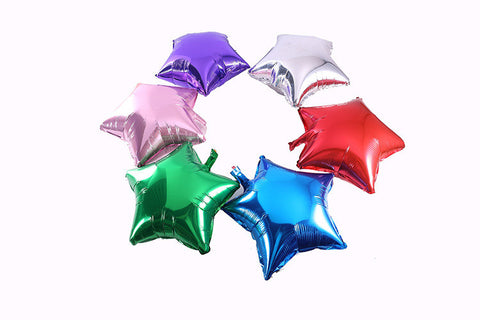 New 1pcs 18" Inch/ 45cm Foil Star Balloon - 7 Colors To Choose - Helium Metallic Wedding Party Decoration  JH-051
