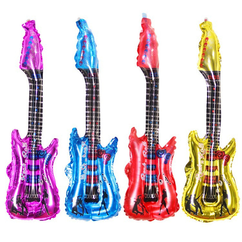 Guitar Foil Balloons Classic Baby Kids Toys Party Wedding Birthday Supplies Home Decor 2015 Free Shipping