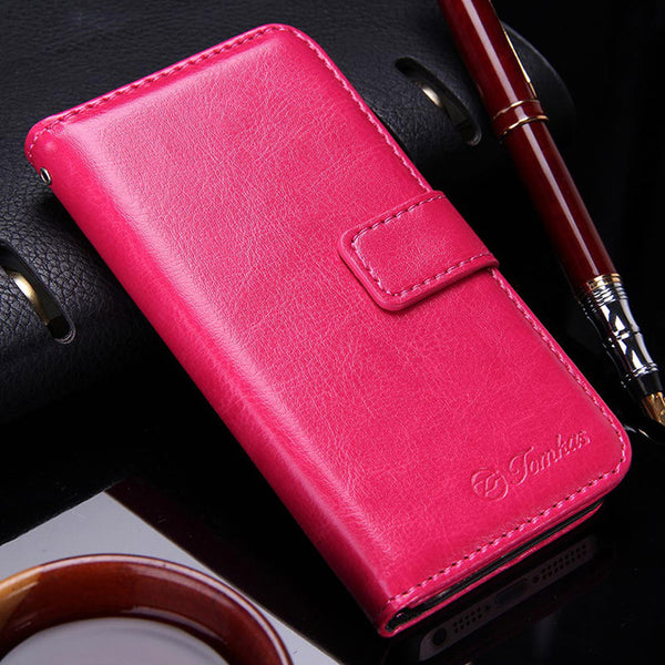 Wallet Leather Case for Apple iPhone 5S 5 SE Luxury Flip Coque Phone Bag Cover For iPhone 5s Cases Fundas TOMKAS Brand
