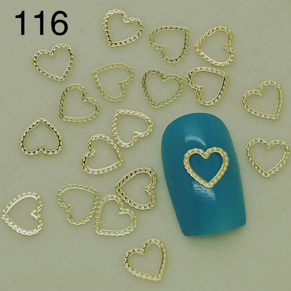 10pcs Nail jewelry trend nail super popular 18K metal nail thin metal nail patch  naill sticker 10pcS/pag