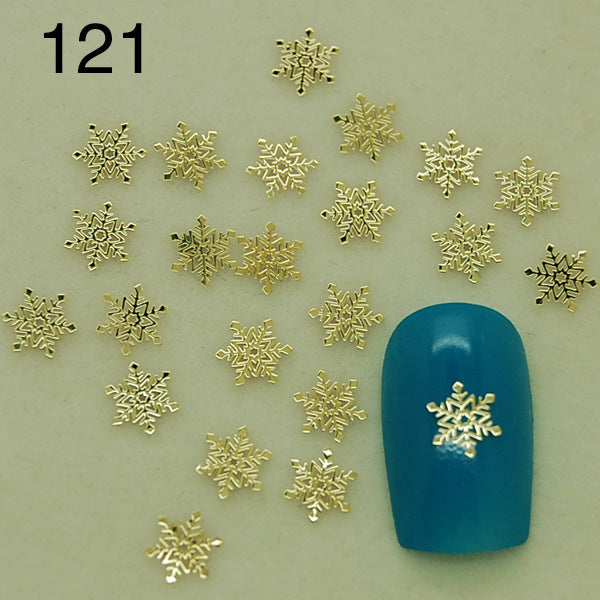 10pcs Nail jewelry trend nail super popular 18K metal nail thin metal nail patch  naill sticker 10pcS/pag