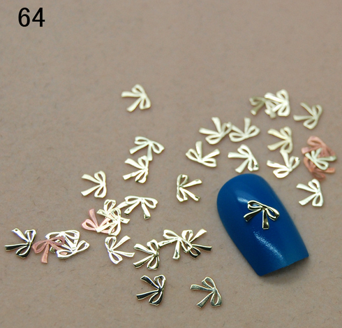 10pcs Nail jewelry trend nail super popular 18K metal nail thin metal nail patch  naill sticker 10pcS/pag