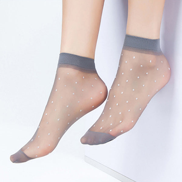 20Pieces 10 Pairs Summer bamboo female Short Socks Women's Thin Crystal Socks, Transparent Thin Silk Socks for girl,Best quality