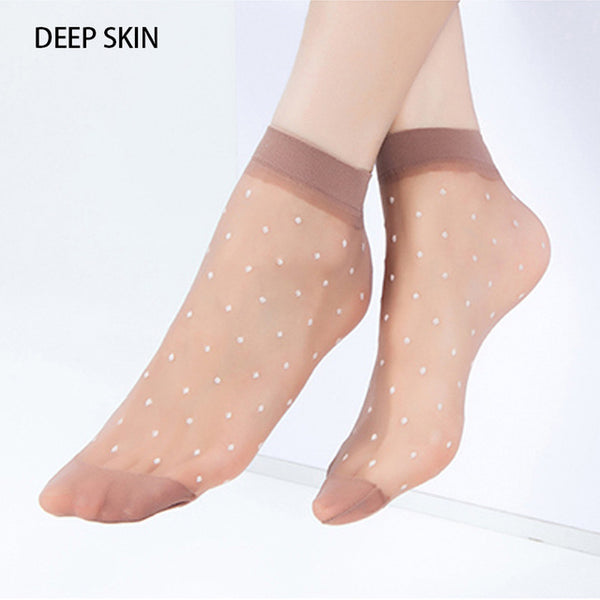 20Pieces 10 Pairs Summer bamboo female Short Socks Women's Thin Crystal Socks, Transparent Thin Silk Socks for girl,Best quality