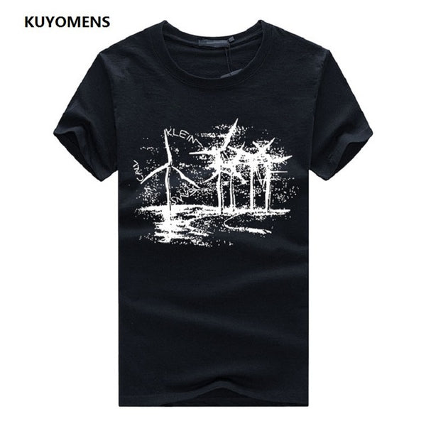 KUYOMENS Brand Men's Short Sleeve t-shirts Plus Size Tee Shirts Homme Men T Shirts Summer Male TShirts Camiseta T shirt Homme