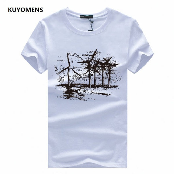 KUYOMENS Brand Men's Short Sleeve t-shirts Plus Size Tee Shirts Homme Men T Shirts Summer Male TShirts Camiseta T shirt Homme