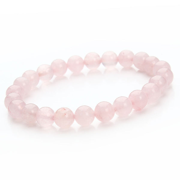 2017 Fashion Natural Stone Bracelets For Women Men Rose Quartzs Tiger Eyes Agates Beaded Yoga Bracelets Pulseira Masculina F2852