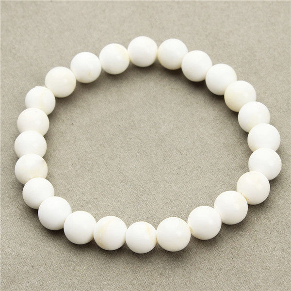 2017 Fashion Natural Stone Bracelets For Women Men Rose Quartzs Tiger Eyes Agates Beaded Yoga Bracelets Pulseira Masculina F2852