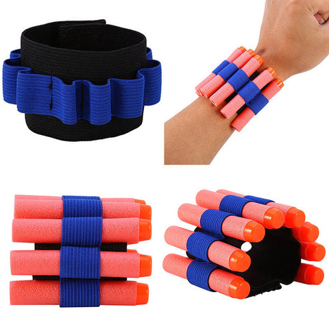 Ammo EVA Bullet Dart Holder Carrier Bandolier Wrist Strap Band For Nerf N-strike