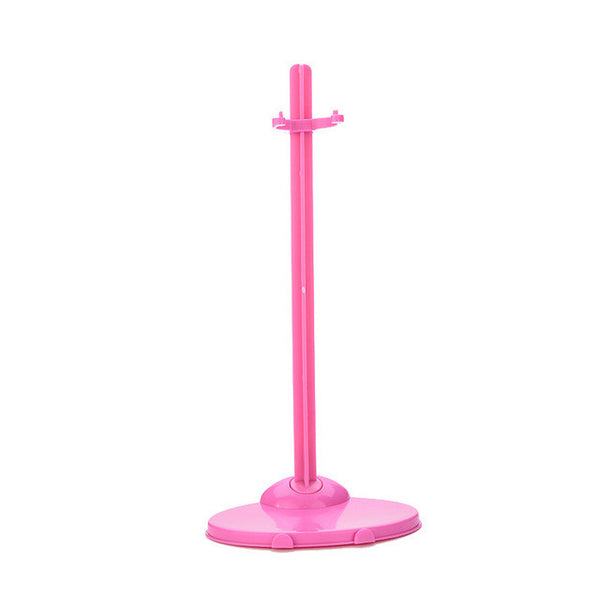 1Pcs/lot Hot Sale Pink Transparant Doll Stand Display Holder Support Dolls Baby Toys Doll Accessories Wholesale