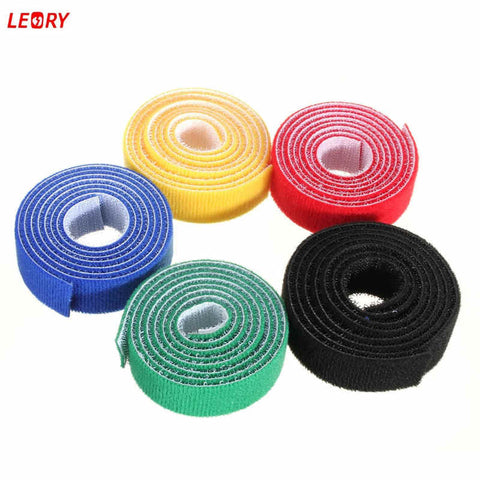 High quality 100cm*20mm Magic PC TV Computer Wire Cable Ties Organizer Maker Holder Management Straps/tie magic tape