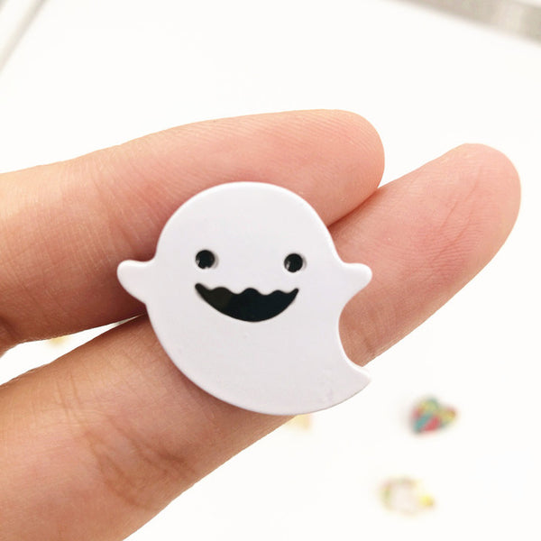 Timlee X147 Cute Halloween Ghost Pumpkin Cup Cake Cat Flamingo Enamel Pin Bird Owl Unicorn Cactus Alloy Brooch Pins Wholesale