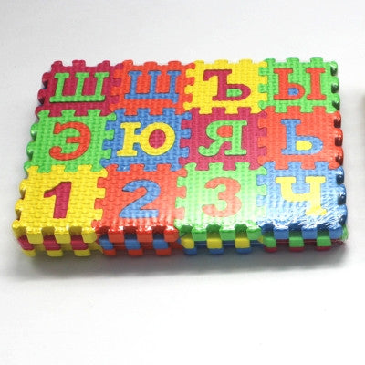 Russian alphabet  letter toys Kids baby  puzzle mats 55 * 55MM carpet  babies  33PCS Russian Language  foam learning toy