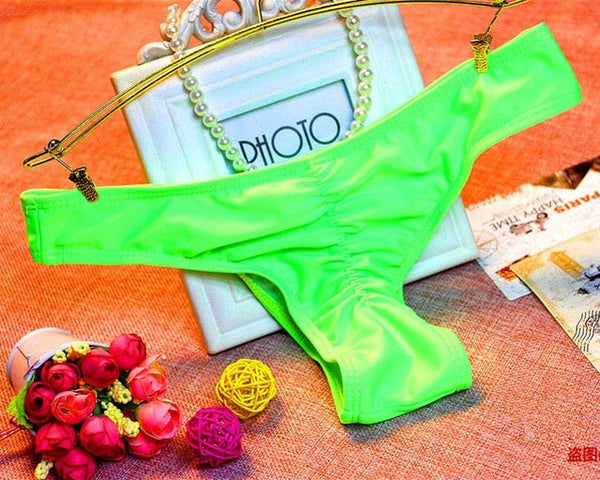 TDFunlive 2016 New V Shape Sexy Women Thong Bikini Biquines Brasileiros Biquini Panicat Moda De Praia Brazilian Bikini Bottom