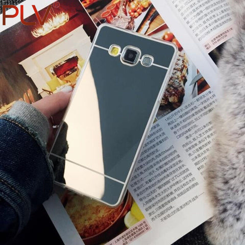 Plating Mirror Soft TPU Case Cover For Samsung Galaxy S8 S8 Plus A5 A7 A510 A710 J5 J7 J510 J710 S3 S4 S5 S6 S7 Edge Phone Case
