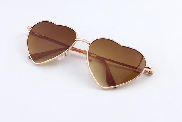 KEHU Heart Shaped Sunglasses WOMEN metal Reflective LENES Fashion sun GLASSES MEN Mirror oculos de sol NEW k9073