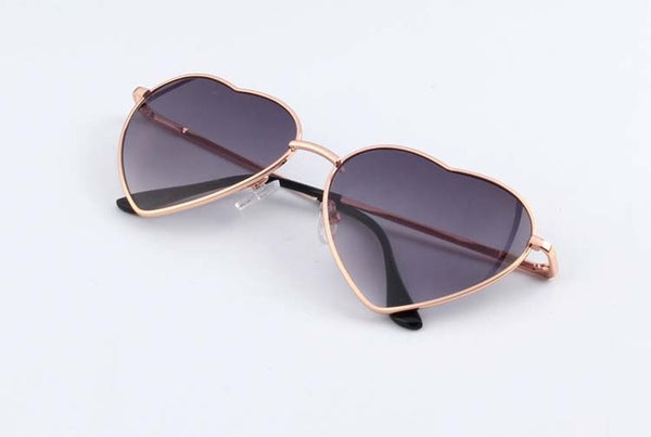 KEHU Heart Shaped Sunglasses WOMEN metal Reflective LENES Fashion sun GLASSES MEN Mirror oculos de sol NEW k9073
