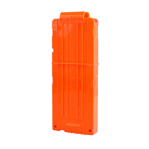 12 Reload Clip Magazines Round Darts Replacement Plastic Magazines Toy Gun Soft Bullet Clip Orange For Nerf N-Strike Elite