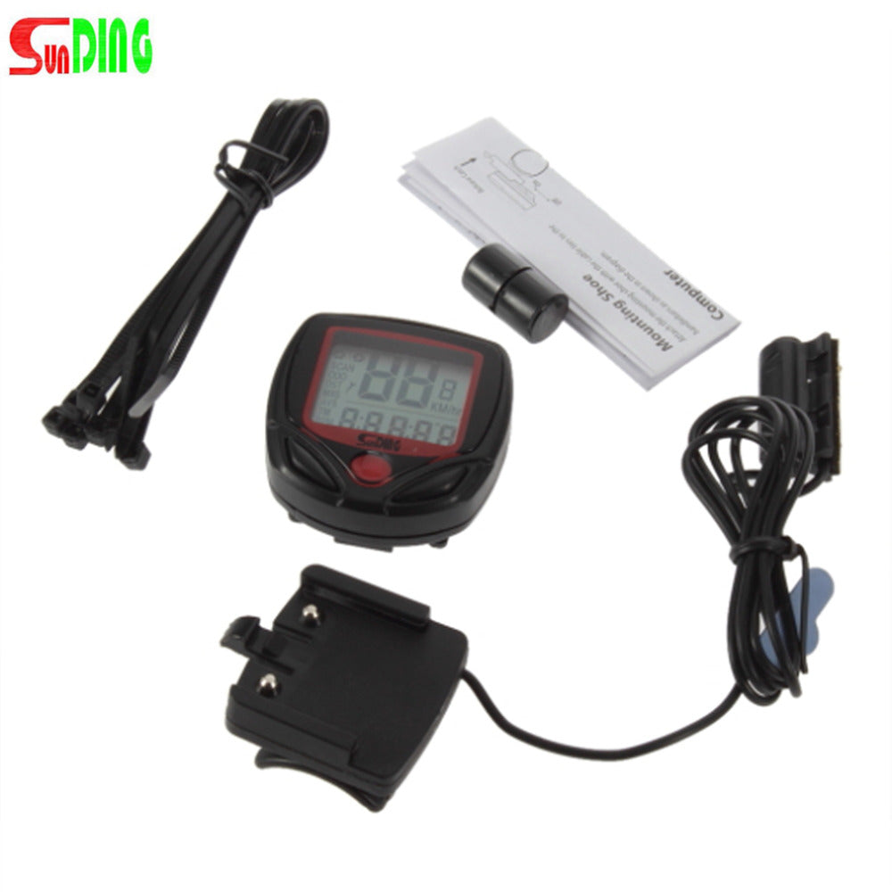 New Arrival Odometer Bike Meter Speedometer Digital LCD Bicycle Computer Clock Stopwatch