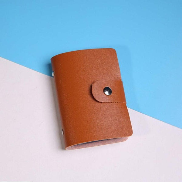 candy color PU Leather Card Case Business Card Holder Men&Women Credit Card Bag ID Card Wallet With American&European Style