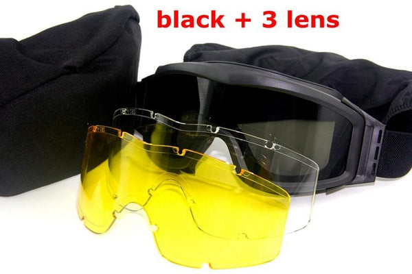 Black Tan Green Airsoft Tactical Goggles USMC Tactical Sunglasses Glasses Army Airsoft Paintball Goggles