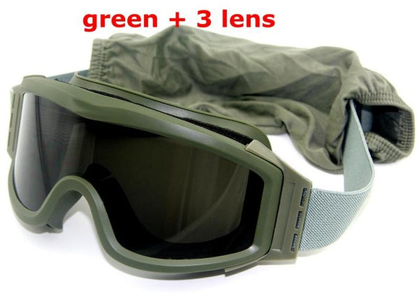 Black Tan Green Airsoft Tactical Goggles USMC Tactical Sunglasses Glasses Army Airsoft Paintball Goggles