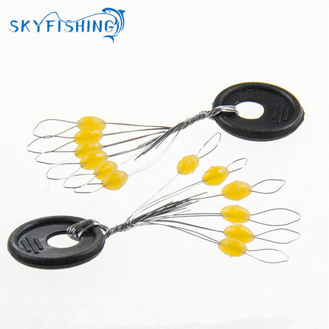 120Pcs/20set/Lot Colorful Space Beans Floating Seat Fishing Pin Fishing Tackle Fishing Supplies