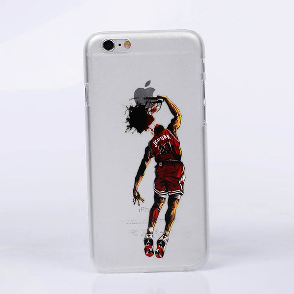 For NBA Basketball Phone Case for iphone 5 5se 6 6s 7 plus Cases Jordan 23 James Harden Curry Bryant Hard Back Cover NBA Jersey