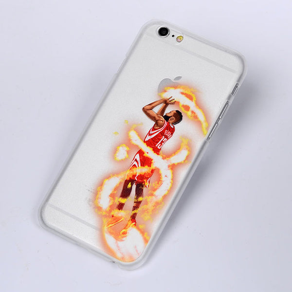 For NBA Basketball Phone Case for iphone 5 5se 6 6s 7 plus Cases Jordan 23 James Harden Curry Bryant Hard Back Cover NBA Jersey