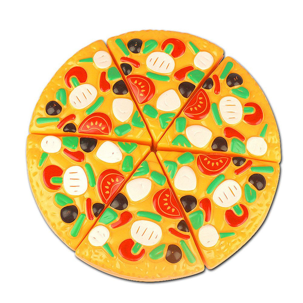 Cutting Plastic Pizza Toy Food Kitchen Pretend Play Toy Early Development and Education Toys for Baby Kids Children