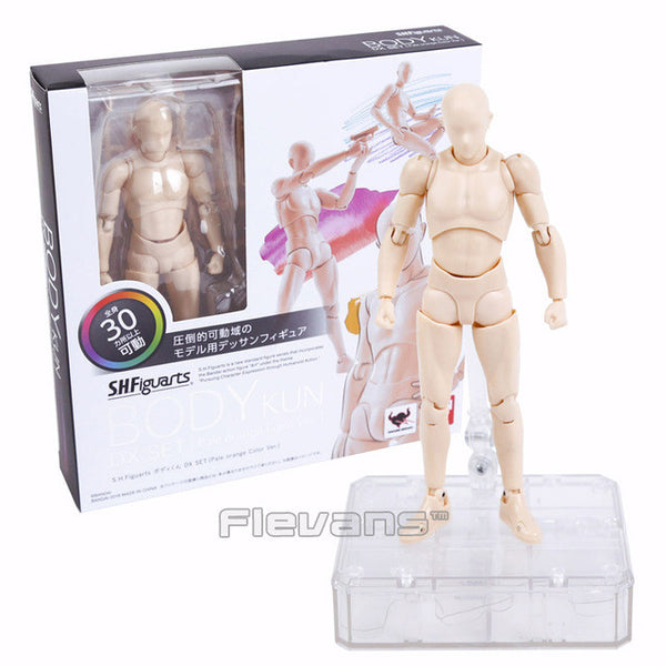 SHFiguarts BODY KUN / BODY CHAN Pale orange /Solid black Color Ver. PVC Action Figure Collectible Model Toy