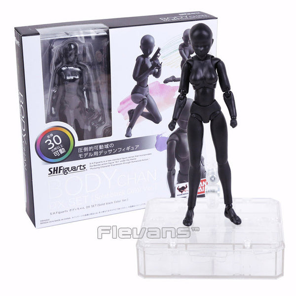 SHFiguarts BODY KUN / BODY CHAN Pale orange /Solid black Color Ver. PVC Action Figure Collectible Model Toy