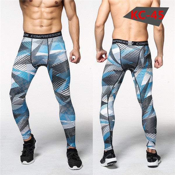 Mens Compression Pants 2016 New Crossfit Tights Men Bodybuilding Pants Trousers Camouflage Joggers