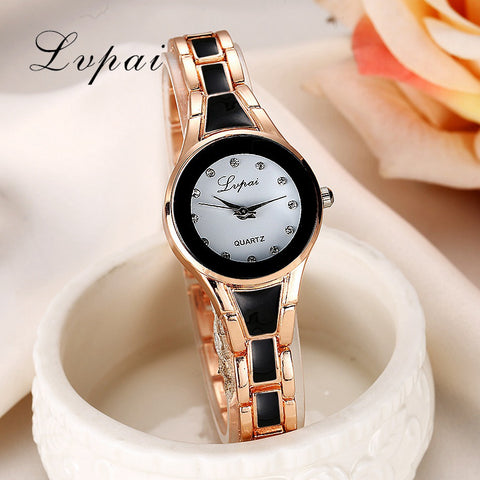 Lvpai Brand Cheap New Fashion Luxury Golden Silver Gemstone Quartz Wristwatches Women Dress Ladies Casual Quartz Watches