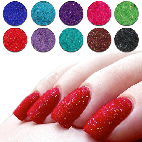 Nail 6 Colors/lot Flocking Powder Mixed 72 Colors Nail Decoration Velvet 3D Colorful Velvet Mate's Nail Gel For Nail Art