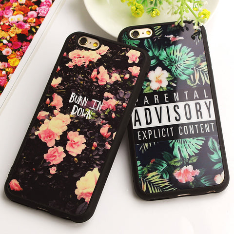 Luxury Fashion Mirror Case For iphone 7 7 Plus 6 6s Plus Flower Soft Silicone Funda Cover For iPhone 6s 6 Plus SE 5 5s Fundas