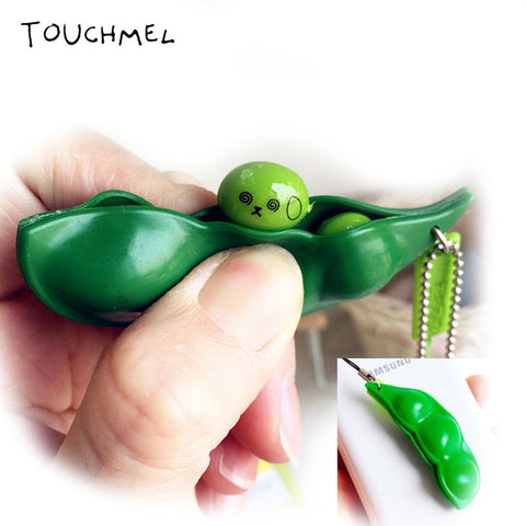 Fun Beans Squishy Toys Pendants Anti Stress Ball Squeeze Funny Gadgets