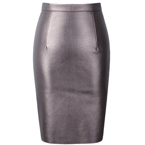 Neophil 2017 Sexy Faux Fur Leather Pu High Waist Midi Women Pencil Skirts Pink Office Wrap Bodycon Short Girls Tutu Saia S08019