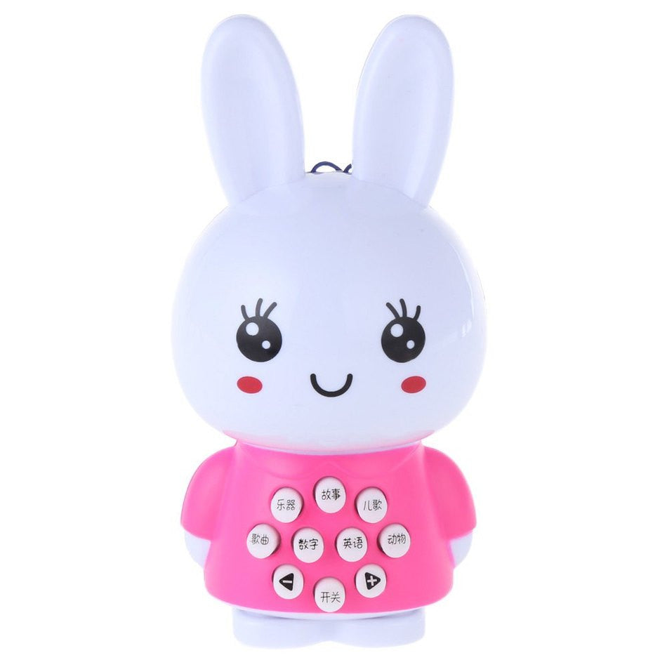 2016 Hot Selling Mini Rabbit Story Machine Teaching Machine Child Music Toy sleep Machine Light Learning Machine Educational Toy