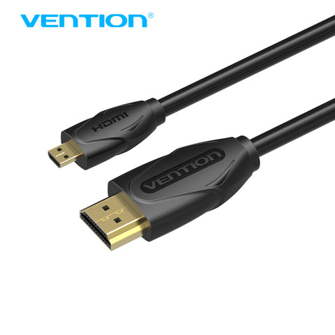 Vention Micro HDMI to HDMI Cable Gold-Plated HDMI 1.4V 3D 1m 1.5m 2m 3m High Premium HDMI Cable Adapter for Tablet HDTV Camera