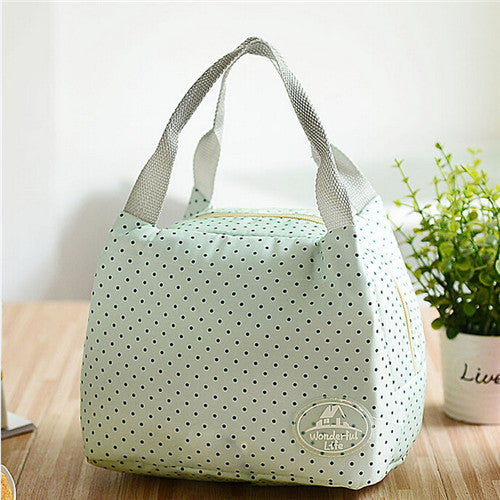 Portable Thermal Insulated Lunch Bag Lunchbox Storage Bag Lady Carry picinic Food Tote