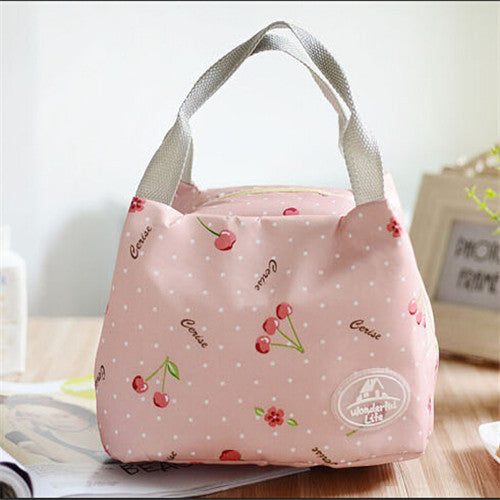 Portable Thermal Insulated Lunch Bag Lunchbox Storage Bag Lady Carry picinic Food Tote