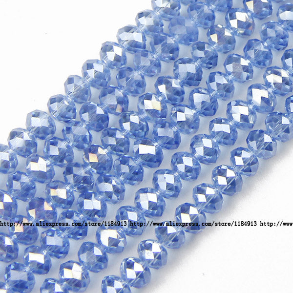 JHNBY Round Shape Upscale Austrian crystal beads High quality 6mm 50pcs loose beads rondelles glass ball bracelet Jewelry DIY