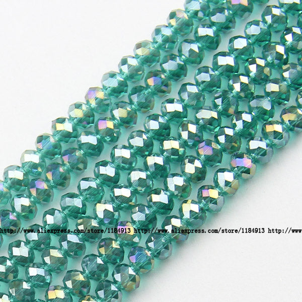 JHNBY Round Shape Upscale Austrian crystal beads High quality 6mm 50pcs loose beads rondelles glass ball bracelet Jewelry DIY