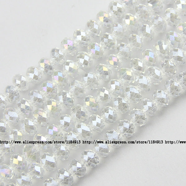 JHNBY Round Shape Upscale Austrian crystal beads High quality 6mm 50pcs loose beads rondelles glass ball bracelet Jewelry DIY