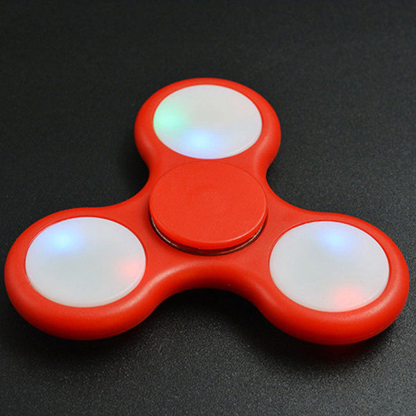 LED Light Styles Hand Finger Spinner Fidget Plastic EDC Hand Spinner For Autism and ADHD Relief Focus Anxiety Stress Gift Toys
